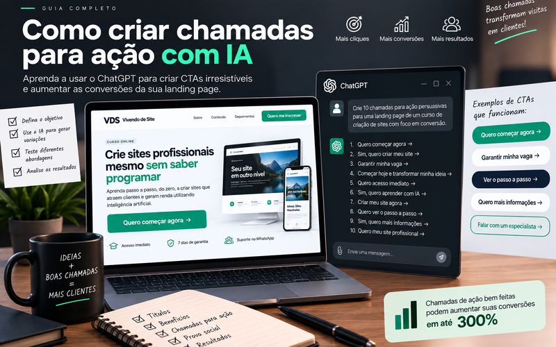 Como criar chamadas para ação com IA para aumentar conversões